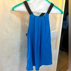 Milly - blue/turquoise tank with black straps